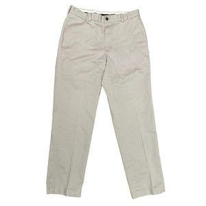 Brooks Brothers Men's Beige Clark Lightweight Advantage Chino Pants Size 33x32